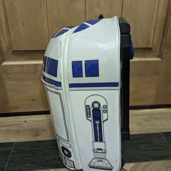 Disney Store Star Wars R2D2 Rolling Suitcase Luggage With Light And Sounds WORKS - Picture 3 of 15